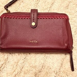 The Sak Maroon Leather Wallet